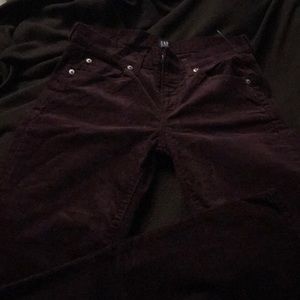 Maroon GAP Perfect Bootcut Corduroy Pants new